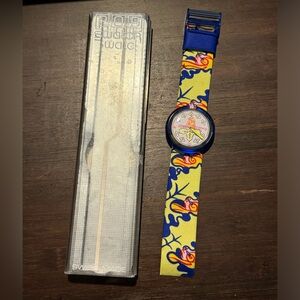 VINTAGE 1991 SWATCH POP LADY OCTOPUS - PWK 150 - NEW NEVER WORN